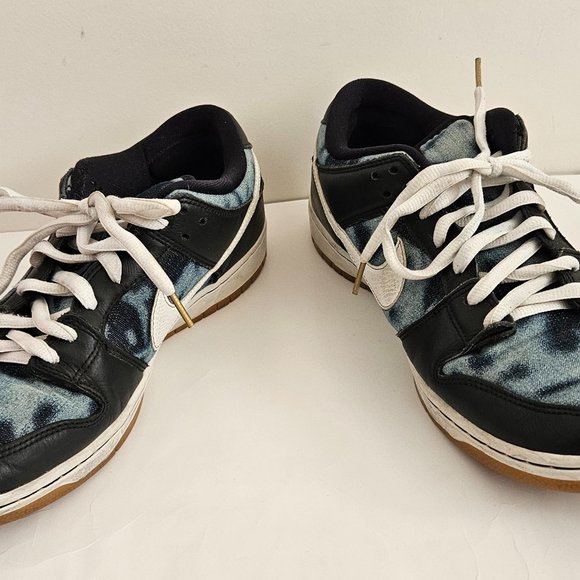 Nike SB Dunk Low Premium Shoes Men’s Size 13 Black/Denim Camo Fast Times 2015 main image 7